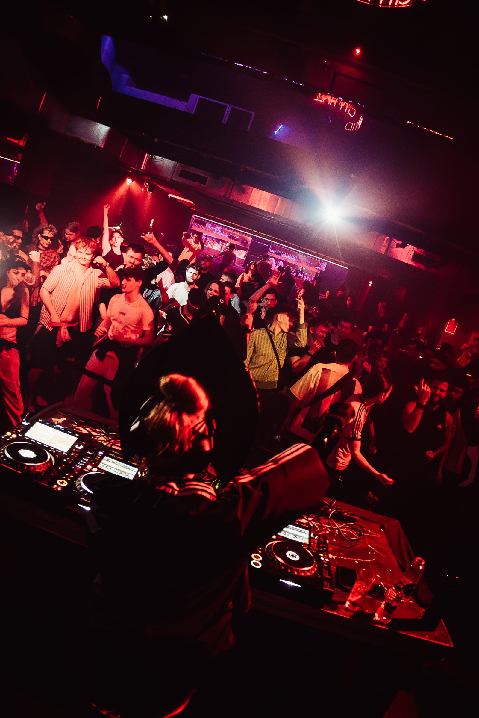 Behind the decks with the crowd